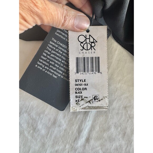 Chaser Womens Blouse Sz XS Boxy Star Beaded Sequins Baddie Witchy Gothic Vampy - Picture 10 of 14